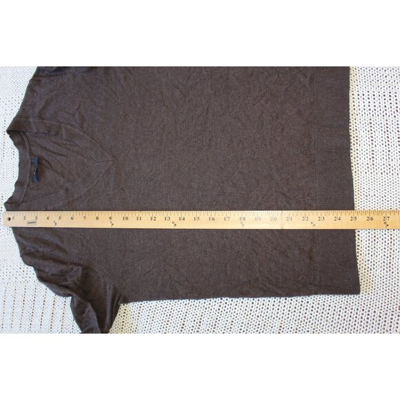 Quince Long Sleeve Sweatshirt Size M organic cotton Top Pull Over Brown Comfy - Picture 3 of 5